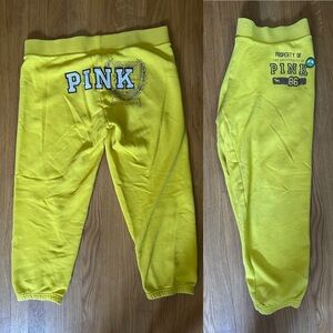 PINK Victoria's Secret Yellow Sweatpants VINTAGE